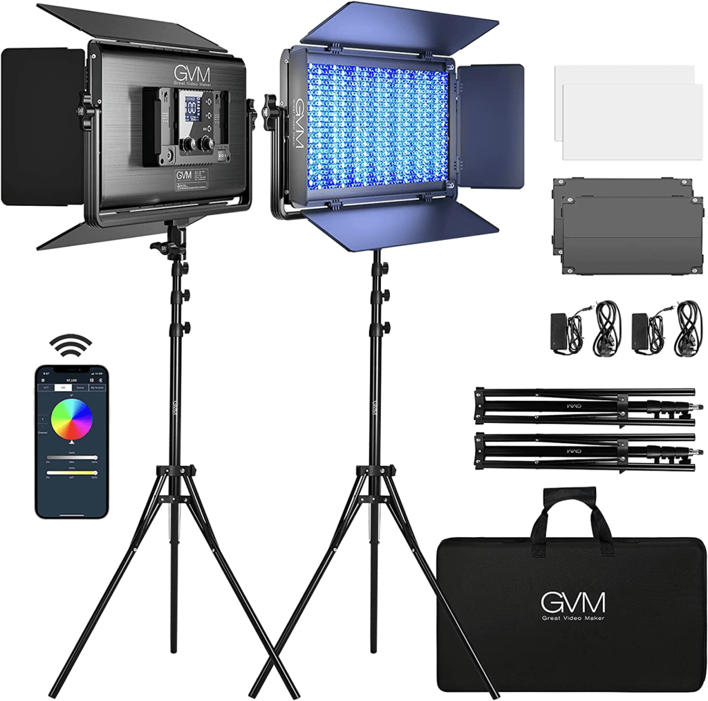 GVM 1500D RGB LED Video Lighting Kit: