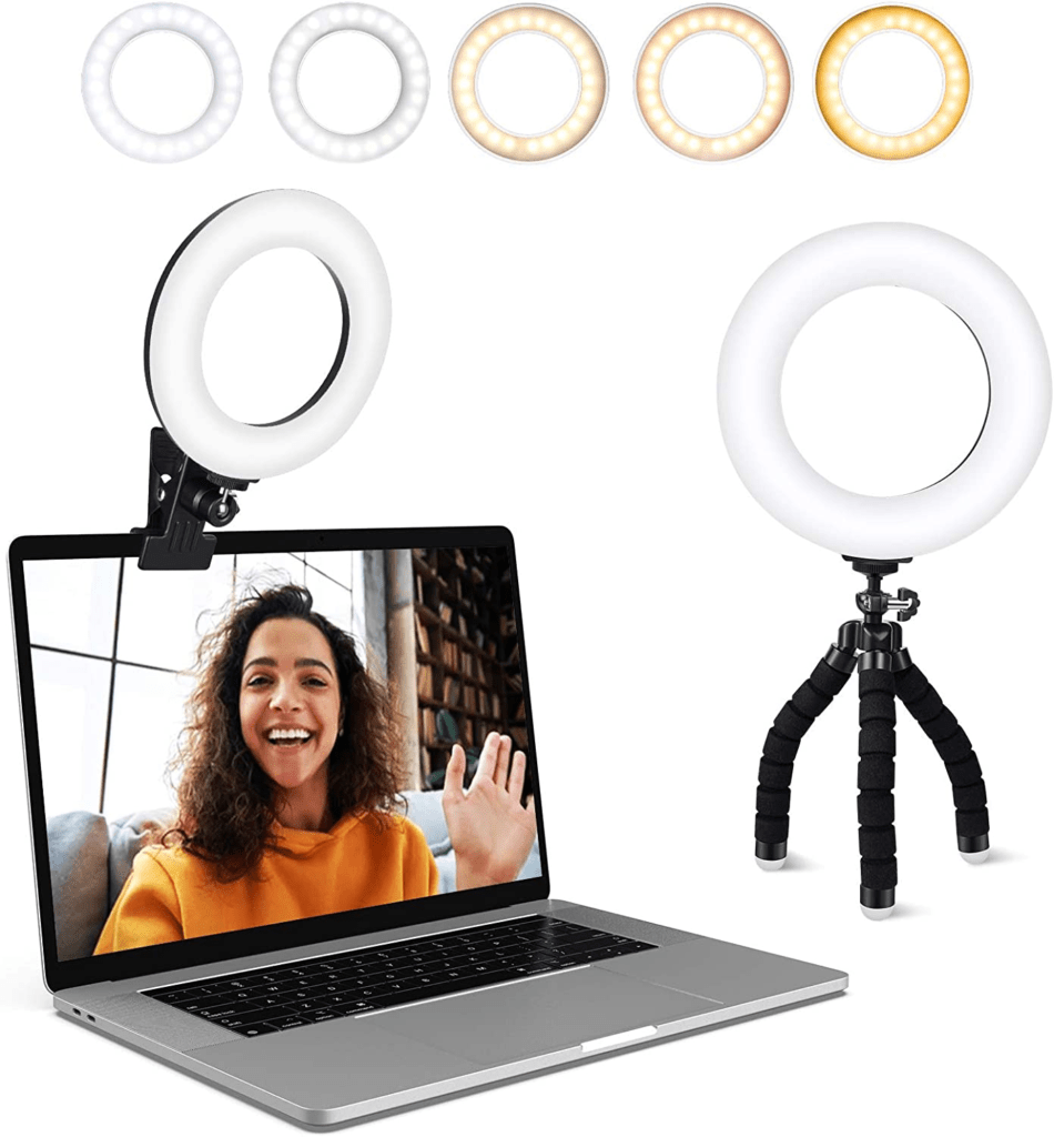 An image of the clip-on ring light.